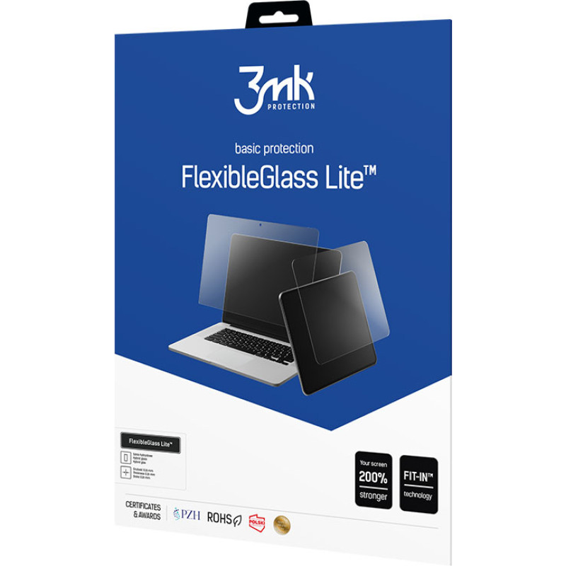 Izmēram - 3mk FlexibleGlass Lite™ 15'' ekrāna aizsargs