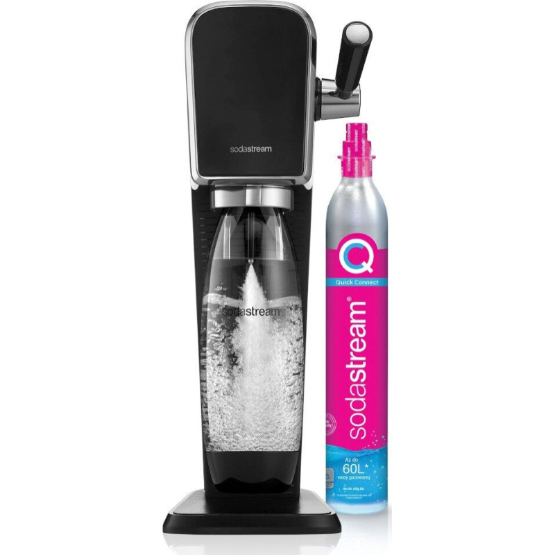 Sodastream Soda Maker ART black Schwarz QC incl 1L PET bottle (1013511411)