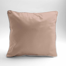 Satīna spilvendrāna 40x40 persiks ar caurulēm Mako Satin 62