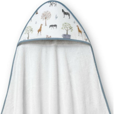 Interbaby Vannas dvielis 100x100 Bambusa balts dvielis ar kapuci