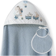 Interbaby Peldkostīms 100x100 Giraffe 2 benzīna dvielis ar kapuci + priekšautiņš