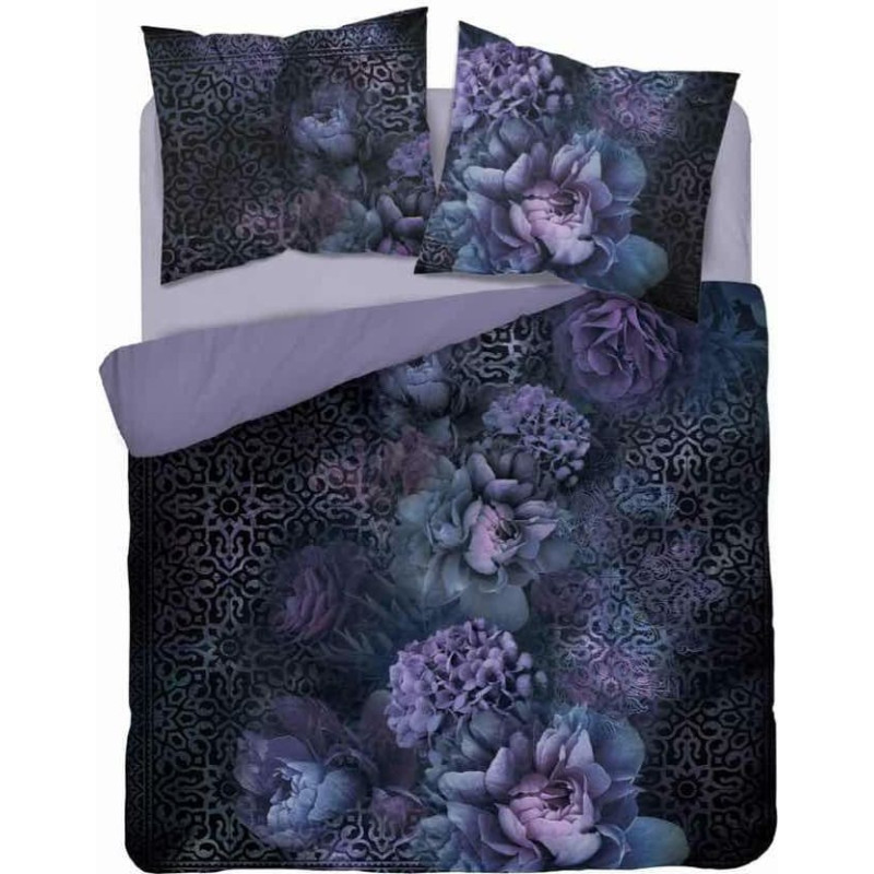 Kokvilnas gultasveļa 160x200 violeti ziedi 4860 A Holland 73
