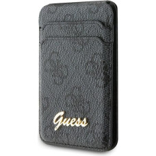 Guess Wallet Card Slot Stand GUWMSHG4SHK czarny|black MagSafe 4G Classic Logo