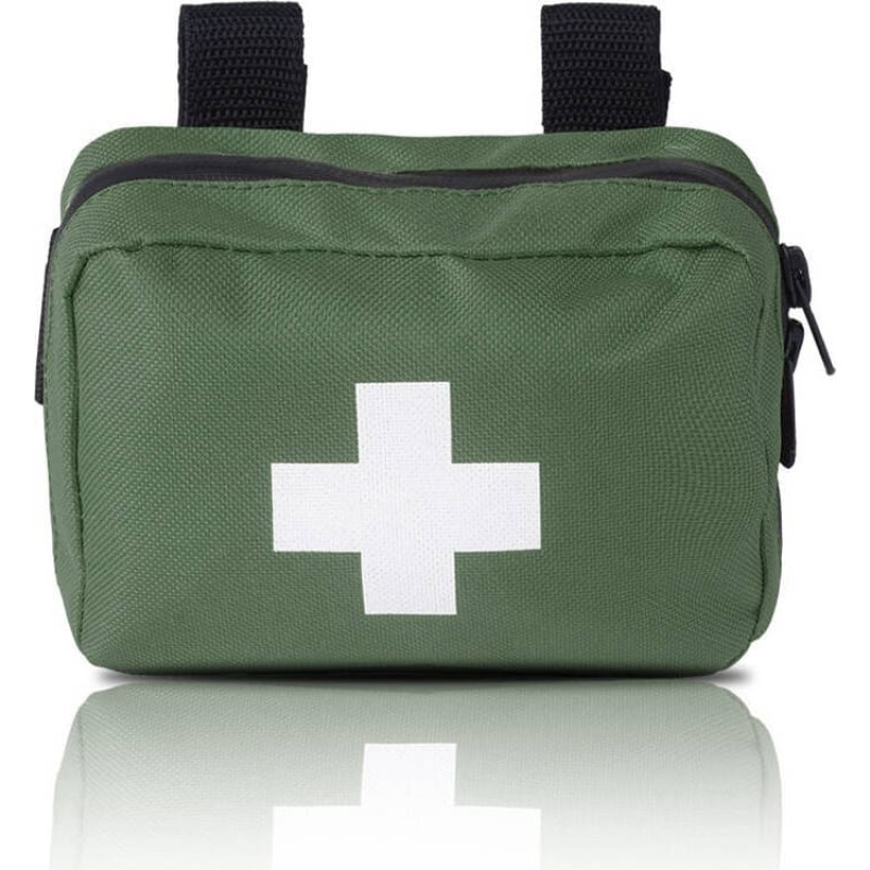 Medaid - Personīgais pirmās palīdzības komplekts, tips 220 - mazs - 16 vienības - Velcro - olīvu