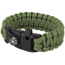 101 Inc. - Paracord Survival aproce - 8" - OD zaļa