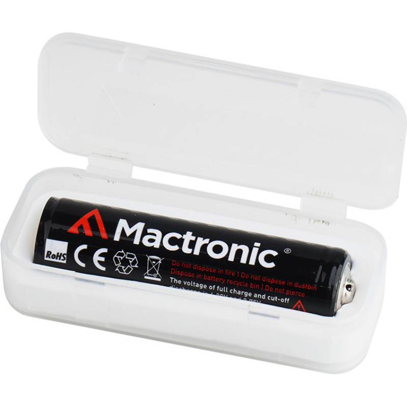 Mactronic - 18650 uzlādējams akumulators ar kastīti - 3350 mAh - 3,7 V - RAC0026