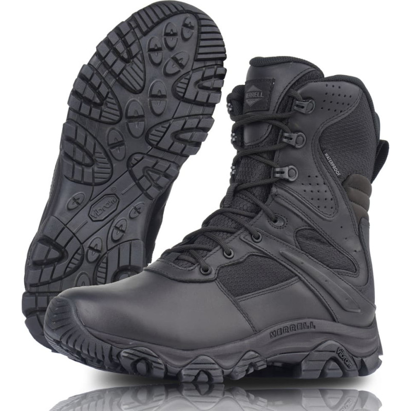 Merrell - Moab&nbsp;3&nbsp;8&nbsp;collu Tactical Response ūdensnecaurlaidīgi militārie zābaki&nbsp;&mdash; melni&nbsp;&mdash; J003913 (42)