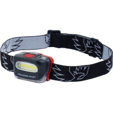 Falcon Eye - Galvas zibspuldzes liesmas - COB LED - 130 lm - Melns/sarkans - FHL0027