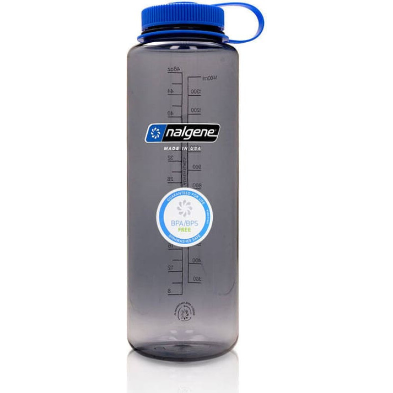 Nalgene - 48oz Silo Sustain Wide Mouth pudele - 63&nbsp;mm atvere - 1,5L - Pelēka - 2020-0148