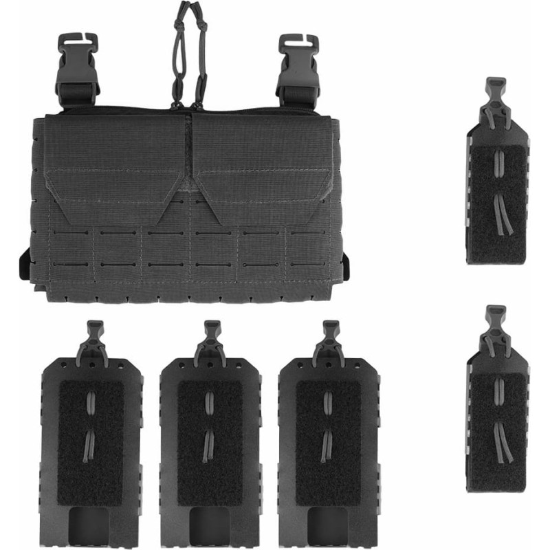 Templars Gear - Priek&scaron;ējais panelis Freemason Modulārais priek&scaron;ējais panelis - Melns - TG-CPC-MFP-BL