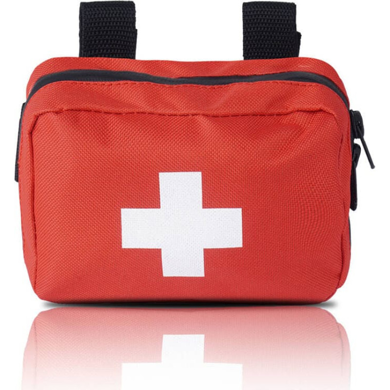 Medaid - Personīgais pirmās palīdzības komplekts, tips 230 - mazs - 16 vienības - Velcro - sarkans