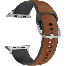 Beline pasek Apple Watch Silico Leather 42|44|45|49mm brązowo-czarny |brown-black box