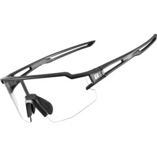 Rockbros Fotohromas velobrilles ar UV 400 UVA un UVB filtriem, melnas