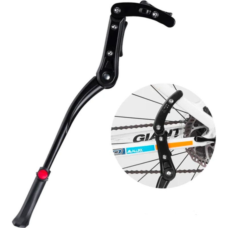 Rockbros Teleskopisks velo statīvs, regulējams augstums, alumīnijs - melns