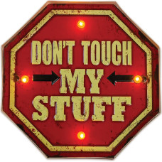 Forever Light RETRO Metal Sign LED Don't Touch Forever Light