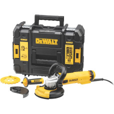 Dewalt-Maszyny leņķa slīpmašīna 125mm, 1200W ar DeWalt betona slīpēšanas komplektu [DWE4217KT-QS]