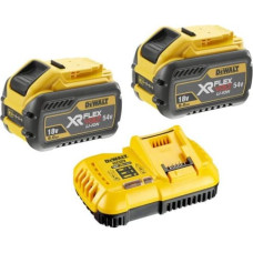 Dewalt-Akcesoria 2 akumulatoru komplekts 54V Li-Ion 9.0Ah + DEWALT lādētājs [DCB118X2-QW]