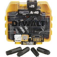 Dewalt-Akcesoria 25 triecienuzgaļu komplekts TX40/25mm, IMPACT Torison, 1/4