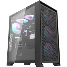 Computer case Darkflash DRX70 MESH + 4 RGB fans (black)