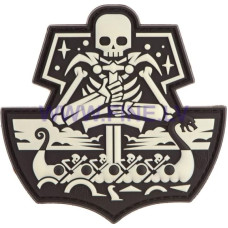 JTG Ghost Ship Skull Rubber Patch