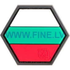 JTG Hexagon Bulgarian Flag Rubber Patch