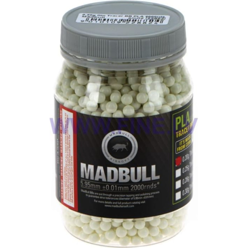Madbull 0.20g Bio Tracer BB PLA 2000rds