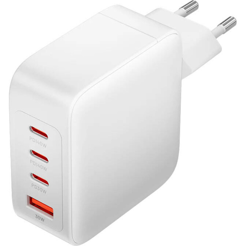 Vention Wall charger, Vention, FEIW0-EU,  3xUSB-C, USB- A, 140W|140W|30W|18W, GaN (white)