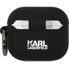 Karl Lagerfeld 3D Logo NFT Karl and Choupette Silicone Case for AirPods 3 Black