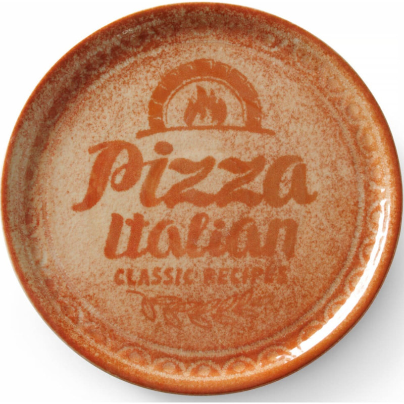 Duralex Recepšu kolekcija Brick Red porcelāna picas šķīvis, diametrs. 33 cm - komplektā 6 gab.