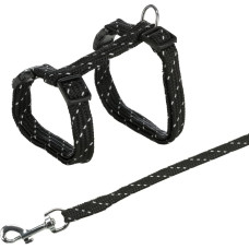 Trixie Krūšu siksna un pavada kaķiem : Trixie Cat Harness with Lead, 18:35cm|10mm, Lead 1.30m