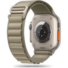 Tech-Protect Nylon Pro Strap for Apple Watch 4 | 5 | 6 | 7 | 8 | 9 | SE | Ultra 1 | 2 (42|44|45|49 mm) - Titanium Olive