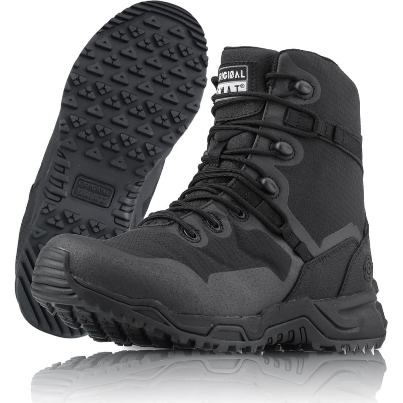 Altama - Militārie zābaki SWAT Alpha Fury 8'', sānu rāvējslēdzējs - Augsts - Melns - 177501 (43,5)