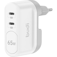 Budi Wall charger 2xUSB-C Budi 65W (white)