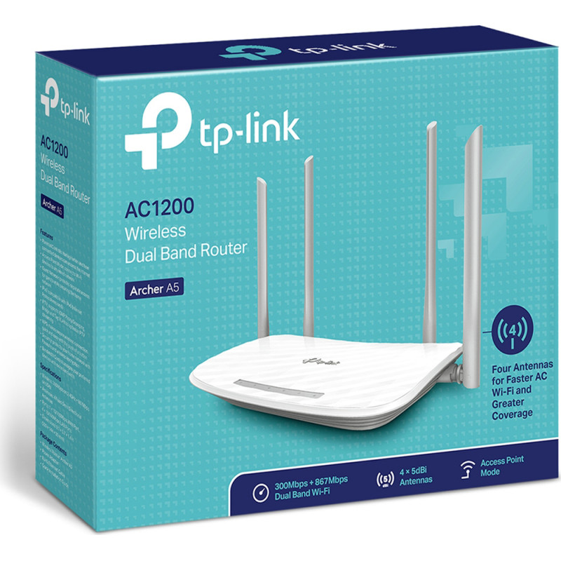 TP-LINK TPLINK WLAN maršrutētājs WLANRouter (Archer A5)