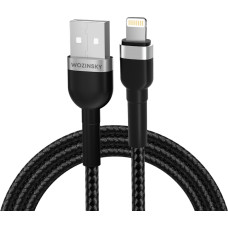 Wozinsky Pīts kabelis iPhone USB-A - Lightning 2.4A 2m melns