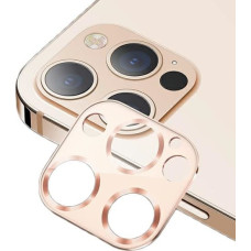 USAMS Camera Lens Glass iPhone 12 Pro Max metal złoty|gold BH707JTT03 (US-BH707)