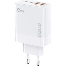 Dudao A65EU GaN network charger 2xUSB-A | 2xUSB-C PD 65W - white