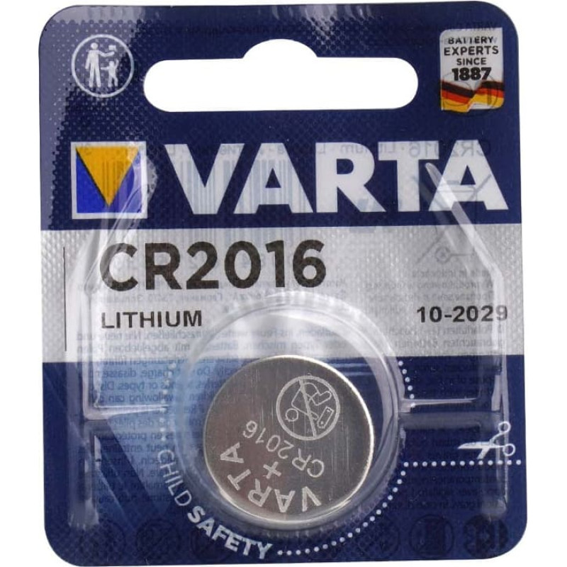 Varta - Litija pogu &scaron;ūna - CR2016