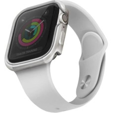 Uniq case for Valencia Apple Watch Series 4|5|6 | SE 44mm. silver | titanium silver