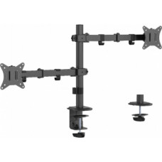 Monitora stiprinājums Gembird Adjustable Desk Mounted Double Monitor Arm