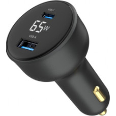 Auto lādētājs Gembird 2-port USB Car Fast Charger 65W Black