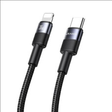 USAMS Kabel USB-C na USB-C czarny|black 1,2m SJ729USBSG01 (US-SJ729)