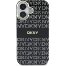 Dkny PC|TPU Repeat Pattern Tonal Stripe Magsafe Case for iPhone 16 Black