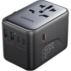 Joyroom JR-TCW02 65W Travel Adapter Universal EU|US|JP|AU|UK|CN - Black