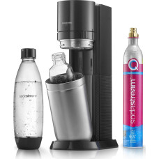 Sodastream Soda Maker DUO black Schwarz QC incl 1 Glas- Glas & 1 PET-Bottle PETBottle (1016812411)