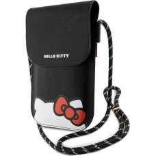 Hello Kitty Torebka HKOWBPSCKEK czarny|black Leather Hiding Kitty Cord