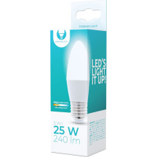 Forever Light LED Bulb E27 C37 3W 230V 3000K 240lm Forever Light