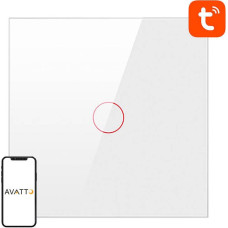Smart Light Switch ZigBee Avatto LZTS02-EU-W1 1 Way No Neutral TUYA (white)