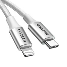 Ugreen US304 70523 USB-C | Lightning MFi cable 1m - silver