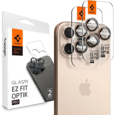 Spigen Optik Pro GLAS.TR âEZ FITâ Camera Protector 2-PACK for iPhone 16 Pro | Pro Max - Brown